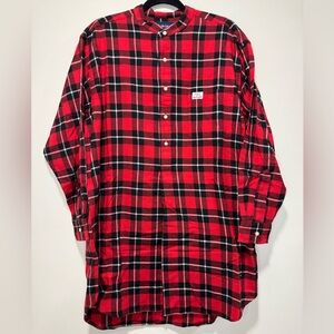 Ralph Lauren Red and Black Plaid Nightshirt